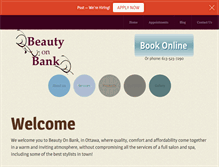 Tablet Screenshot of beautyonbank.com